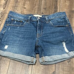 GAP Distressed Blue Jean Shorts